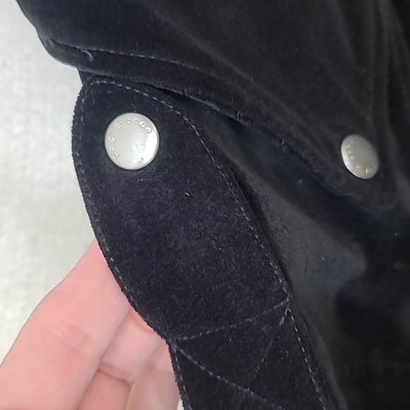 Rag & Bone Velvet Classic Moto-Inspired Biker Jacket in Black - Picture 16 of 17